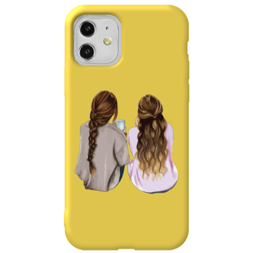 Apple iPhone 11  Friends Yellow Colored Silicone TPU Θήκη