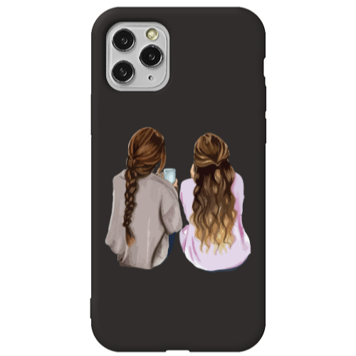 Apple iPhone 11 Pro Friends Black Colored Silicone TPU Θήκη
