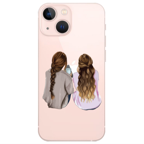Apple iPhone 13 Friends Transparent Silicone TPU Θήκη
