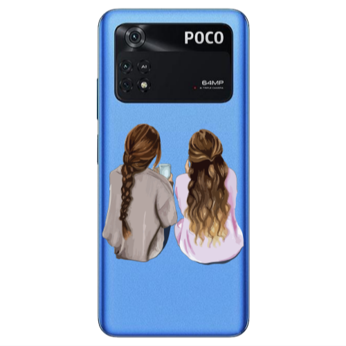 Xiaomi Poco M4 Pro 4G Friends Transparent Silicone TPU Θήκη