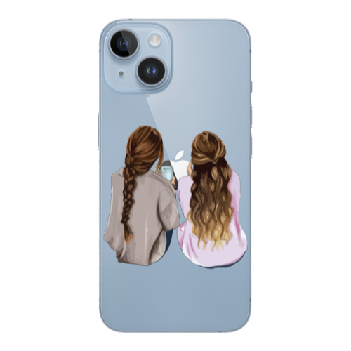Apple iPhone 14  Friends Transparent Silicone TPU Θήκη