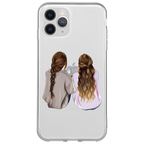 Apple iPhone 13 Pro Friends Transparent Silicone TPU Θήκη