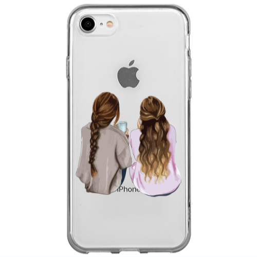 Apple iPhone 7 Friends Transparent Silicone TPU Θήκη