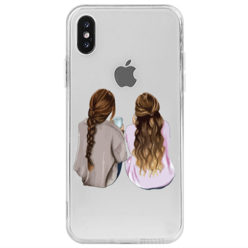 Apple iPhone Xs Friends Transparent Silicone TPU Θήκη