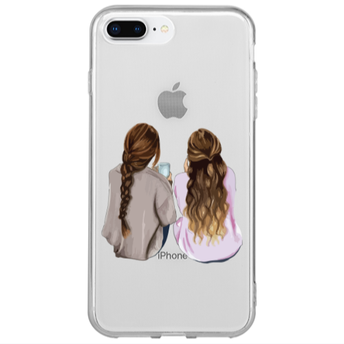 Apple iPhone 7 Plus Friends Transparent Silicone TPU Θήκη