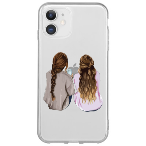 Apple iPhone 12 Mini Friends Transparent Silicone TPU Θήκη