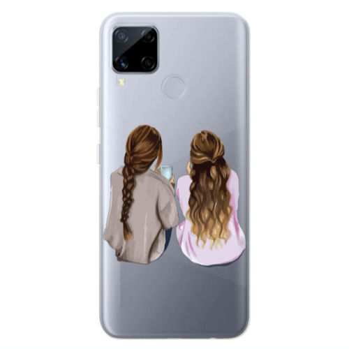 Realme C25S Friends Transparent Silicone TPU Θήκη
