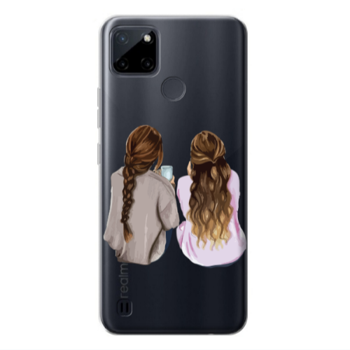 Realme C25Y Friends Transparent Silicone TPU Θήκη