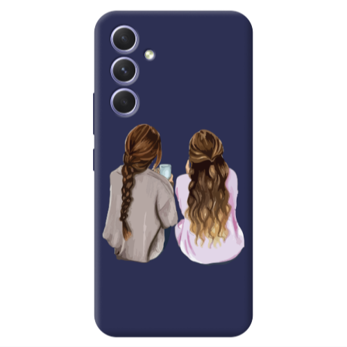 Samsung A54 Friends Dark blue Colored Silicone TPU Θήκη