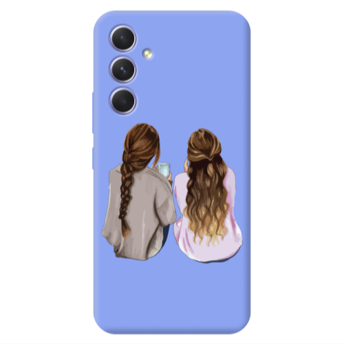 Samsung A54 Friends Light Purple Colored Silicone TPU Θήκη