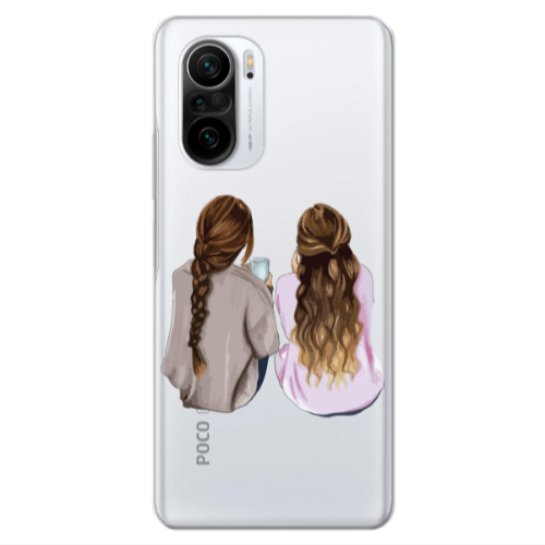 Xiaomi Poco F3 Friends Transparent Silicone TPU Θήκη