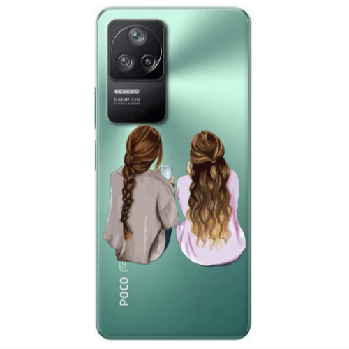 Xiaomi Poco F4 Friends Transparent Silicone TPU Θήκη