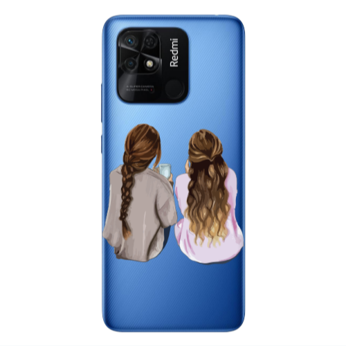 Xiaomi Poco C40 Friends Transparent Silicone TPU Θήκη