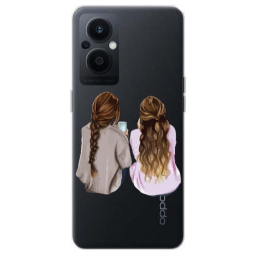 Oppo Reno 7 Lite Friends Transparent Silicone TPU Θήκη