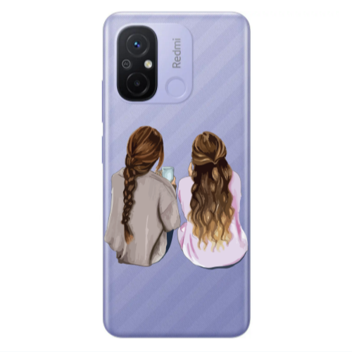 Xiaomi Redmi 12C Friends Transparent Silicone TPU Θήκη