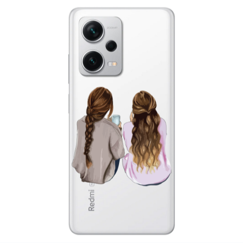 Xiaomi Redmi Note 12 5G Friends Transparent Silicone TPU Θήκη