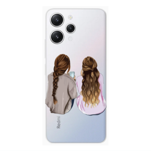 Xiaomi Redmi 12 Friends Transparent Silicone TPU Θήκη