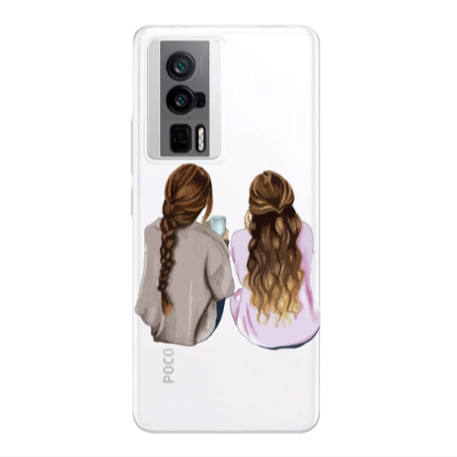 Xiaomi Poco F5 Pro Friends Transparent Silicone TPU Θήκη