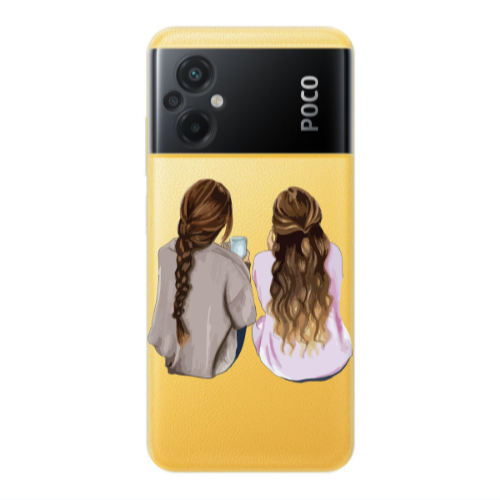 Xiaomi Poco M5 Friends Transparent Silicone TPU Θήκη