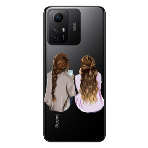 Xiaomi Redmi Note 12s Friends Transparent Silicone TPU Θήκη