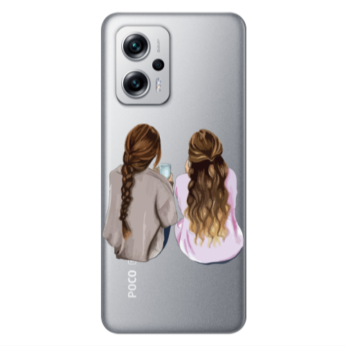 Xiaomi Poco X4 GT Friends Transparent Silicone TPU Θήκη