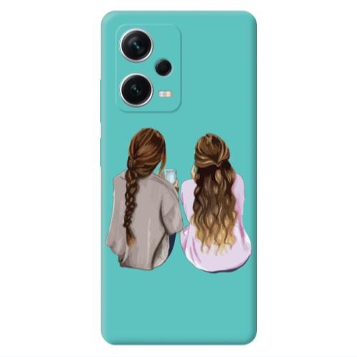 Xiaomi Poco X5 Friends Turquoise Colored Silicone TPU Θήκη