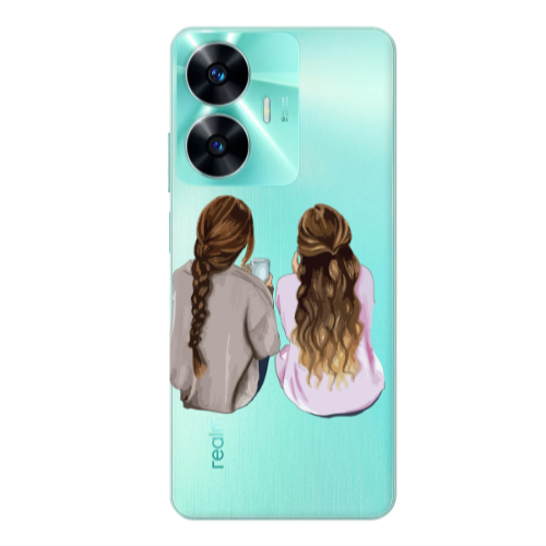Realme C55 Friends Transparent Silicone TPU Θήκη