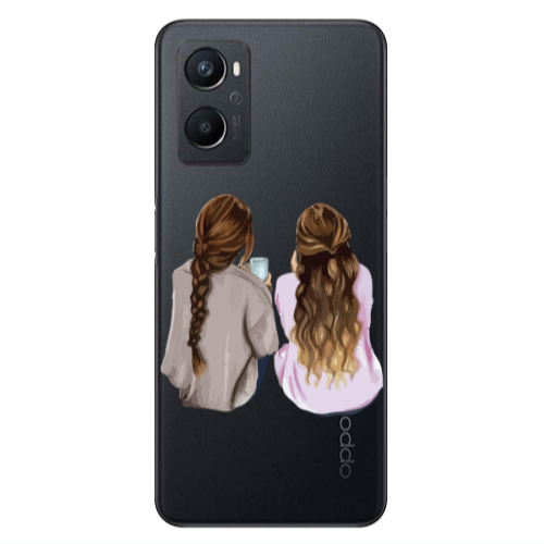 Oppo A 96 Friends Transparent Silicone TPU Θήκη