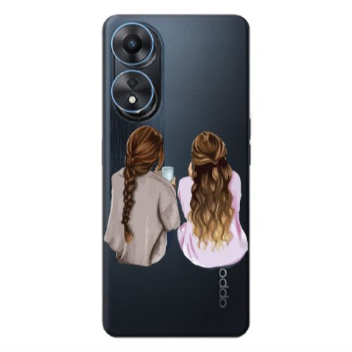 Oppo A 98 Friends Transparent Silicone TPU Θήκη