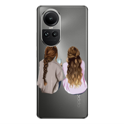 Oppo Reno10 5G Friends Transparent Silicone TPU Θήκη