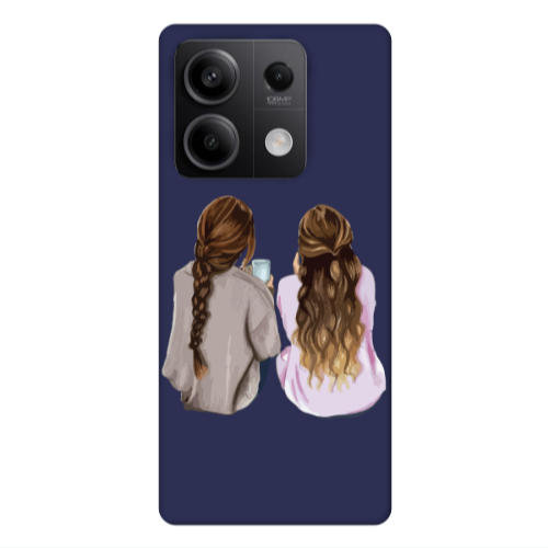 Xiaomi Redmi Note 13 5G Friends Dark blue Colored Silicone TPU Θήκη