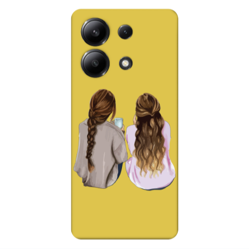 Xiaomi Redmi Note 13 4G Friends Yellow Colored Silicone TPU Θήκη