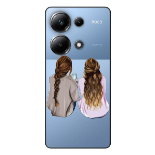 Xiaomi Poco M6 Pro 4G Friends Transparent Silicone TPU Θήκη