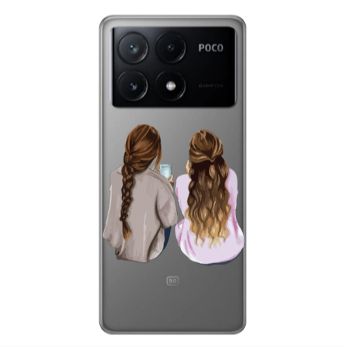 Xiaomi Poco X6Pro 5G Friends Transparent Silicone TPU Θήκη