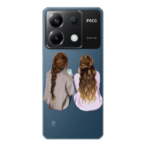 Xiaomi Poco X6 5G Friends Transparent Silicone TPU Θήκη