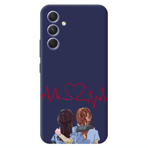 Samsung A56 Bro Dark blue Colored Silicone TPU Θήκη