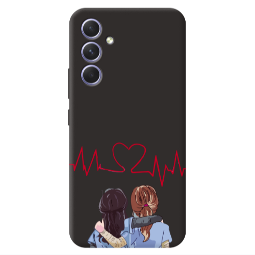 Samsung A56 Bro Black Colored Silicone TPU Θήκη
