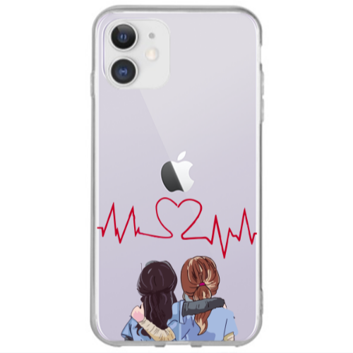 Apple iPhone 12 Bro Transparent Silicone TPU Θήκη