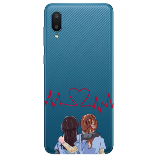 Samsung A02 Bro Transparent Silicone TPU Θήκη