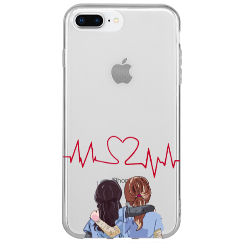 Apple iPhone 7 Plus Bro Transparent Silicone TPU Θήκη