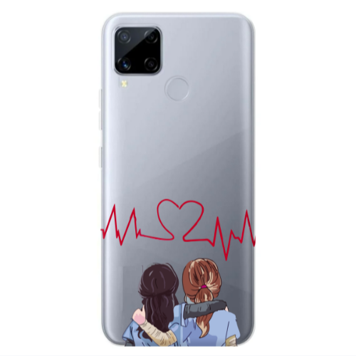 Realme C25 Bro Transparent Silicone TPU Θήκη