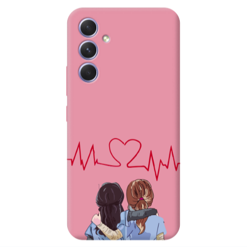 Samsung A54 Bro Pink Colored Silicone TPU Θήκη