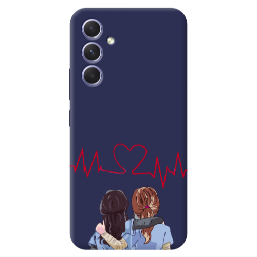 Samsung A54 Bro Dark blue Colored Silicone TPU Θήκη