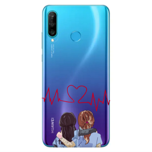 Huawei P30 Lite Bro Transparent Silicone TPU Θήκη