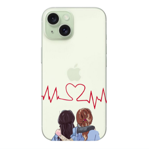 Apple iPhone 15 Bro Transparent Silicone TPU Θήκη