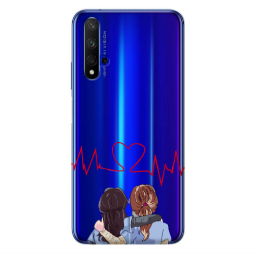 Huawei Nova 5 T Bro Transparent Silicone TPU Θήκη