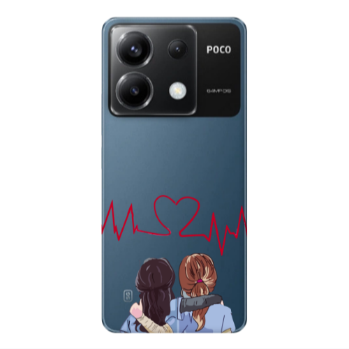 Xiaomi Poco X6 5G Bro Transparent Silicone TPU Θήκη