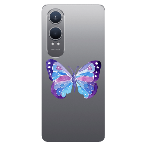 Oneplus Nord Ce 4 lite Big Butterfly Transparent Silicone TPU Θήκη