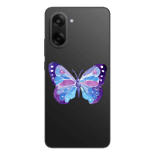 Oneplus Nord CE 5 Big Butterfly Transparent Silicone TPU Θήκη