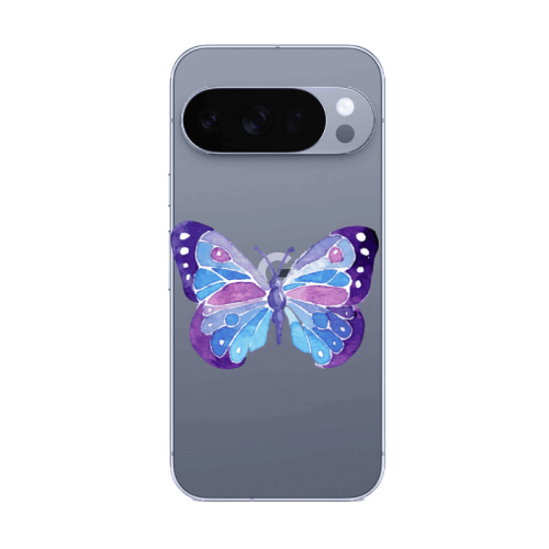 Google Pixel 10 Pro Big Butterfly Transparent Silicone TPU Θήκη